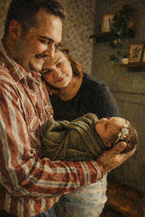 Digital painting and Framing