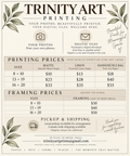 Custom Printing and Framing